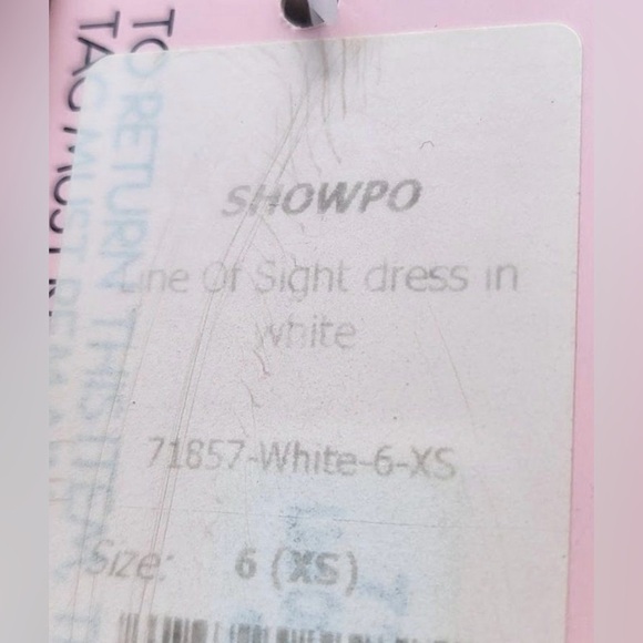 NWT Showpo Line Of Sight Midi Dress in White Size XS - Picture 9 of 9